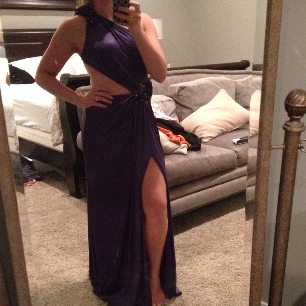 La Femme Royal purple gown
